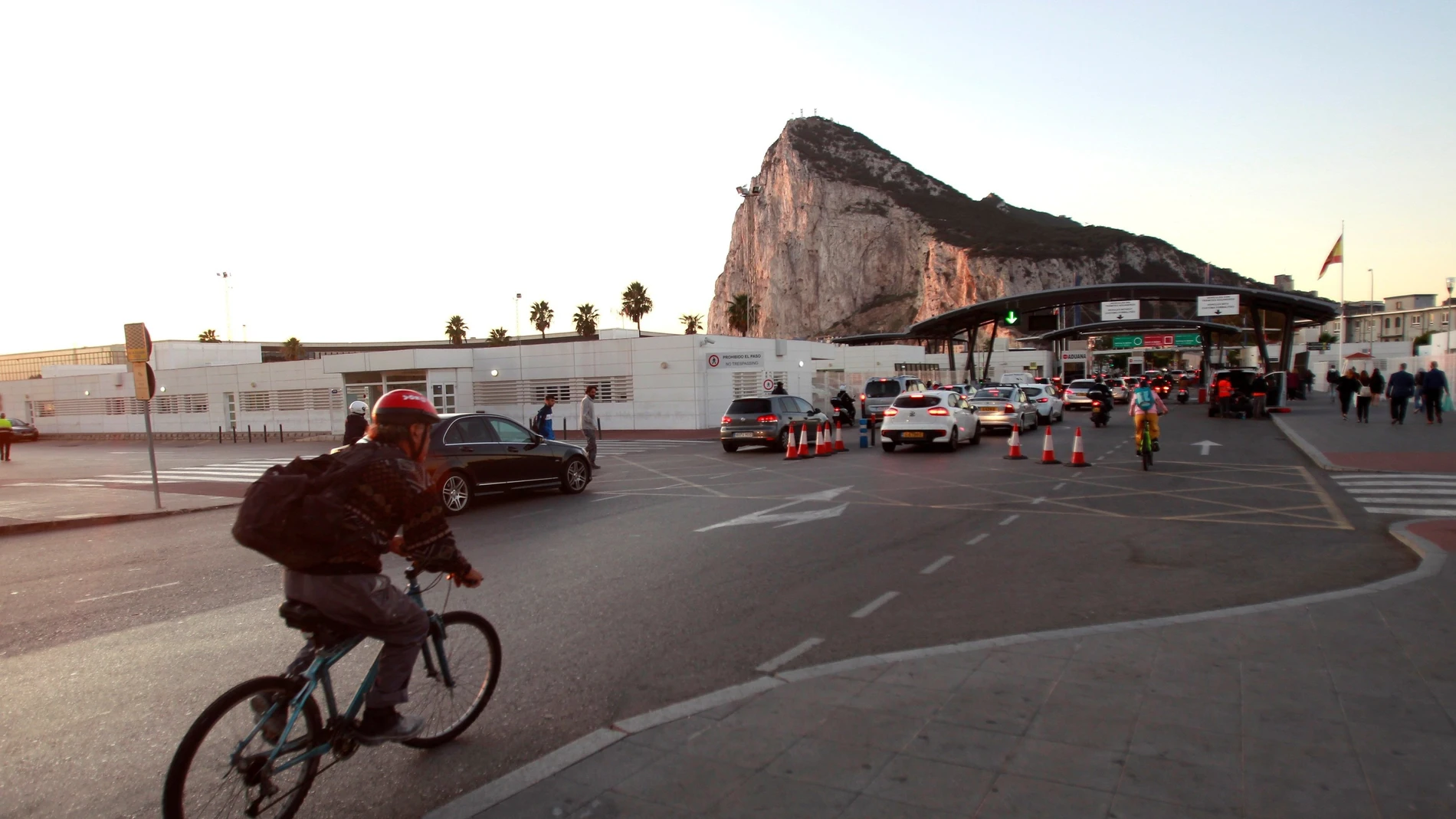 Vista de la entrada a Gibraltar