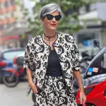 Carmen Gimeno con conjunto de Zara.