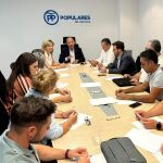 Comité de Dirección del Partido Popular de Zamora presidido por José María Barrios
