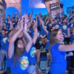 La grada de Alfacar celebra la victoria final en el 'Grand Prix'