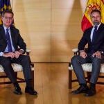 Alberto Núñez Feijóo y Santiago Abascal