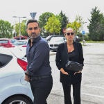 Fidel Albiac y Rocío Carrasco en el último adiós a María Teresa Campos