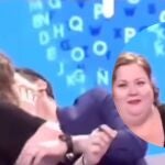 Itziar Castro y Christian Gálvez en Pasapalabra
