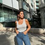 Vicky Martín Berrocal con jeans de Zara.