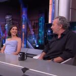 Pablo Motos (i), Marta Nieto y José Coronado (d).