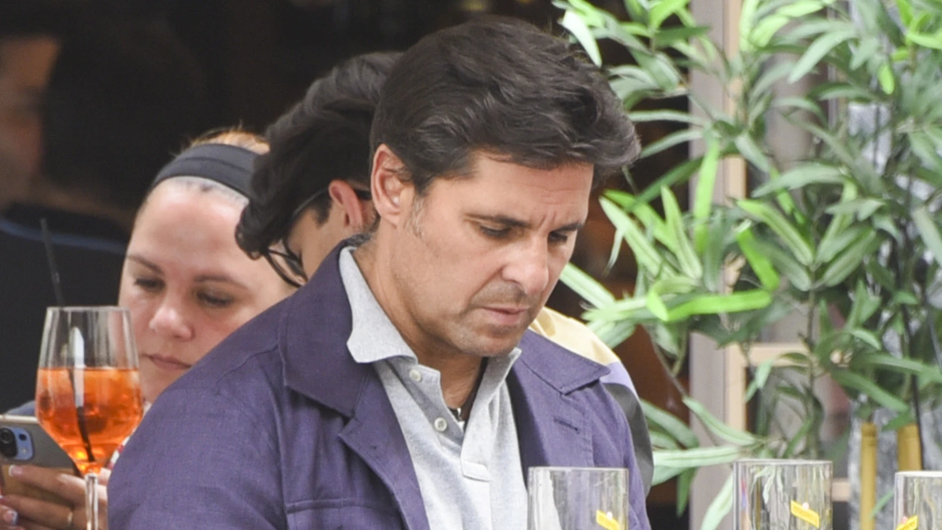Francisco Rivera en la capilla ardiente de María Jiménez