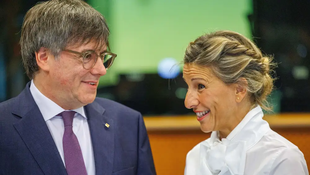 Carles Puigdemont y Yolanda Díaz