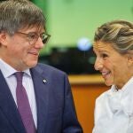 Carles Puigdemont y Yolanda Díaz
