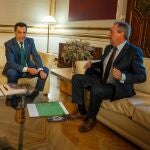 Juanma Moreno y Juan Espadas, reunidos en San Telmo