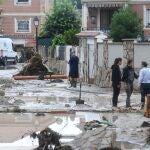 nundaciones causadas por la DANA, a 4 de septiembre de 2023, en Villamanta, Madrid (España). La zona más afectada por la DANA que ha descargado este fin de semana en la Comunidad de Madrid es el suroeste de la región, en localidades como Aldea del Fresno, Villamanta, Villamantilla, Villanueva de Perales, El Álamo y Navalcarnero, donde se han registrado numerosas inundaciones en viviendas y calles.