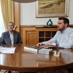 El vicepresidente primero de la Diputación de Zamora y diputado de Educación, Cultura y Turismo, Víctor López de Parte, se reúne con una representación de la Junta Directiva del Instituto de Estudios Zamoranos (IEZ) Florián de Ocampo