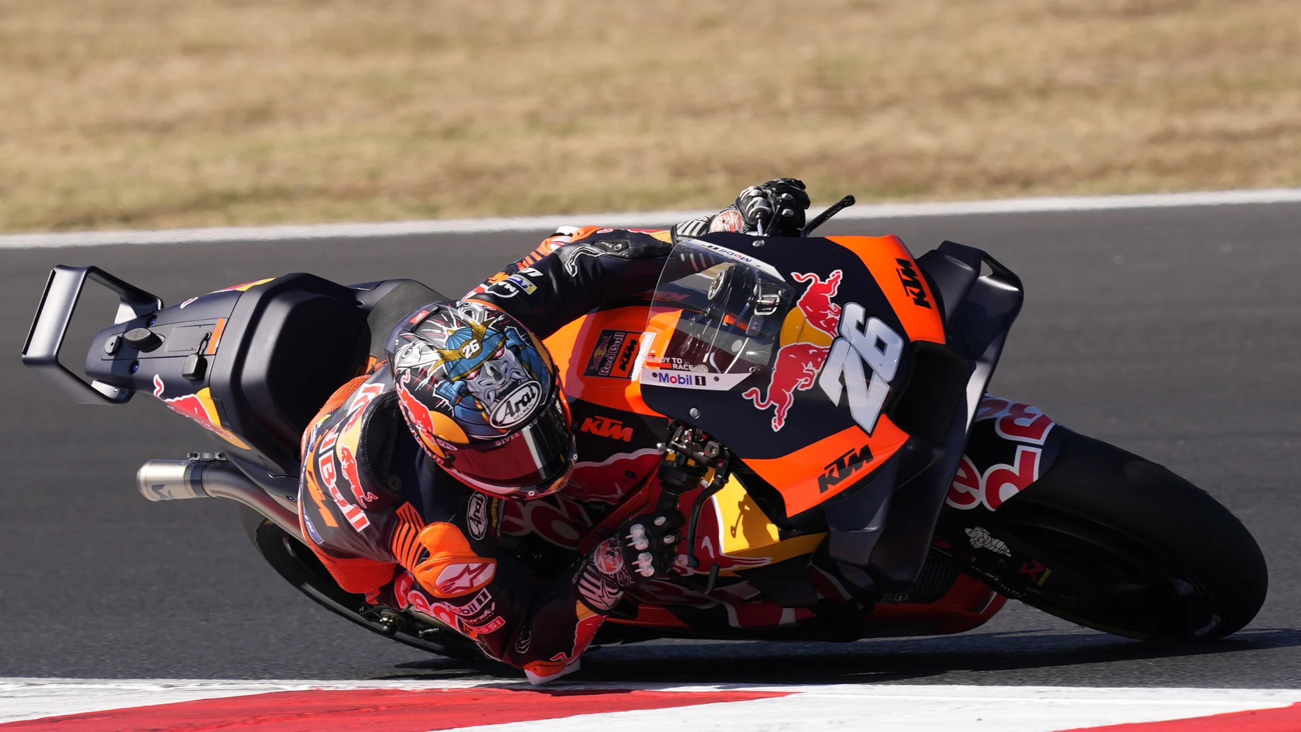 Dani Pedrosa, en el circuito de Misano con su KTM