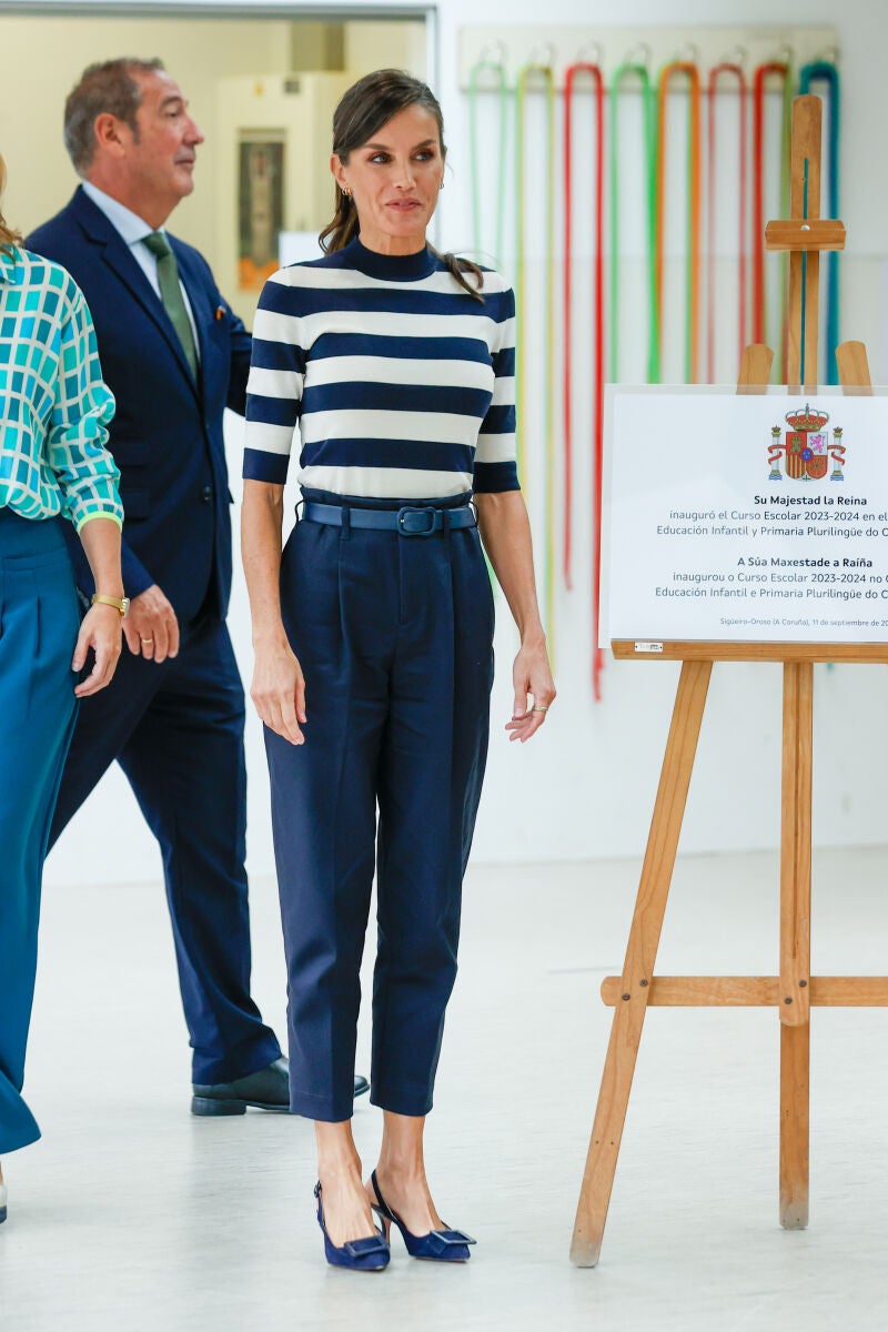 El look de la Reina Letizia en A Coruña.