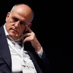 VÍDEO: Fútbol.- Javier Tebas: "A lo mejor había cosas más graves con las que Rubiales tenía que haber caído"