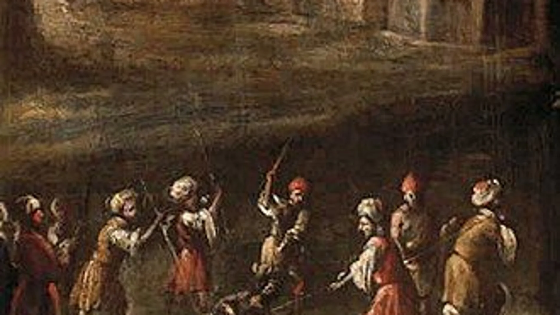 La imagen siendo arrastrada por las calles de Mequinez, por Juan Valdés Leal, 1681