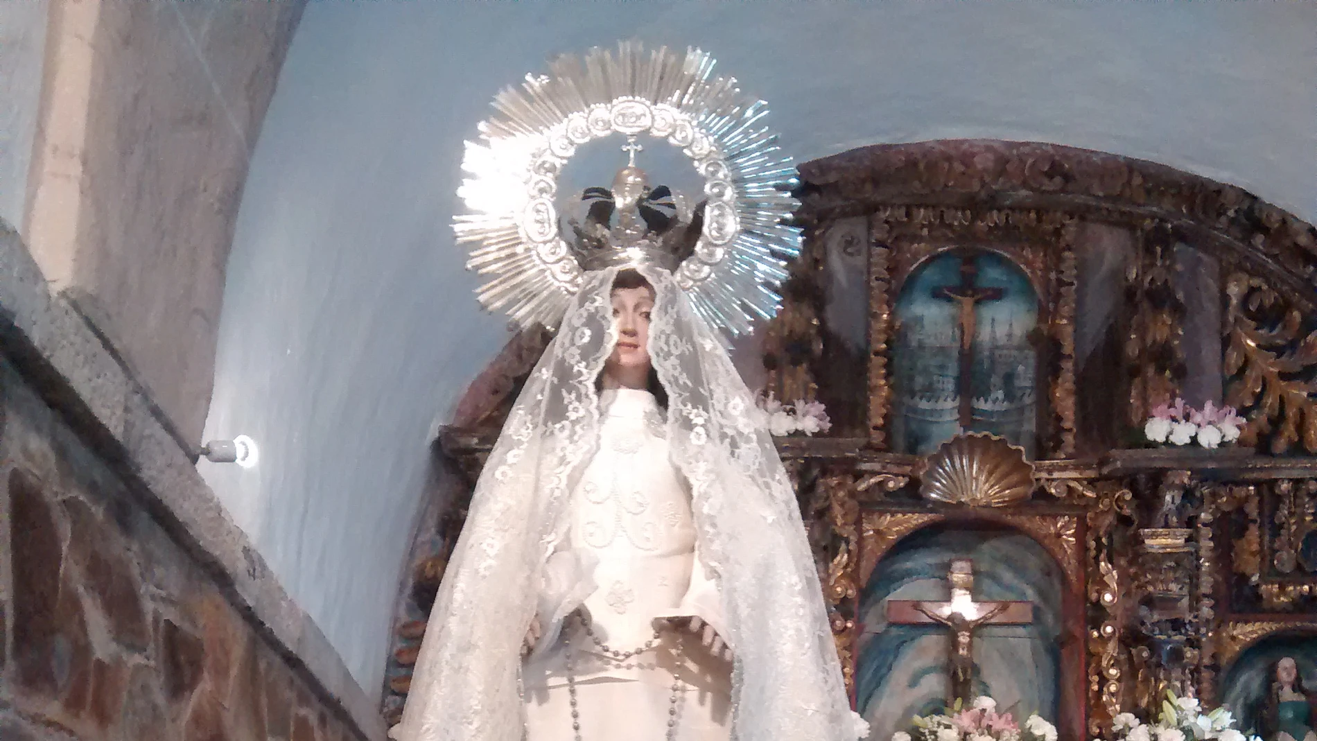 Dulce Nombre de María en la iglesia parroquial de Santa María de Zardaín, en Tineo, Asturias