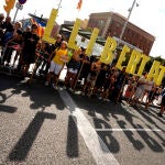 Manifestación independentista por la Diada del 11 de septiembre