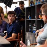 Marc Márquez, durante su encuentro con la Prensa