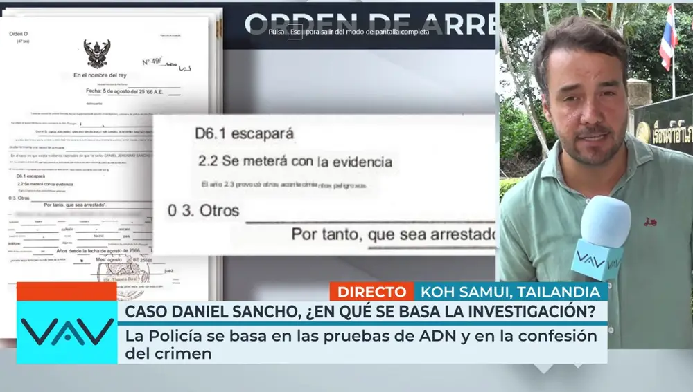 El sumario del caso de Daniel Sancho