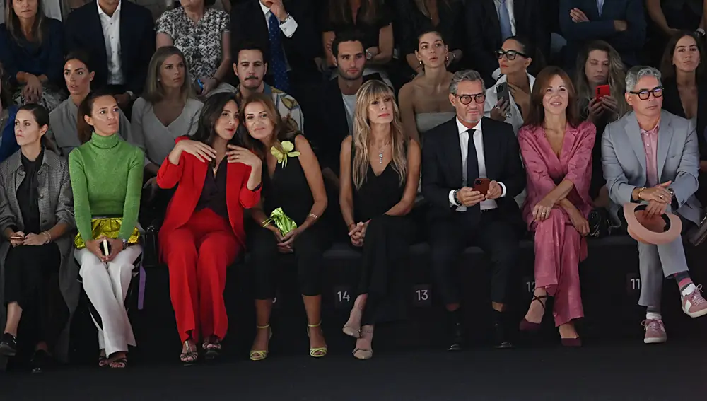 Tamara Falcó y Boris Izaguirre en el desfile de Pedro del Hierro