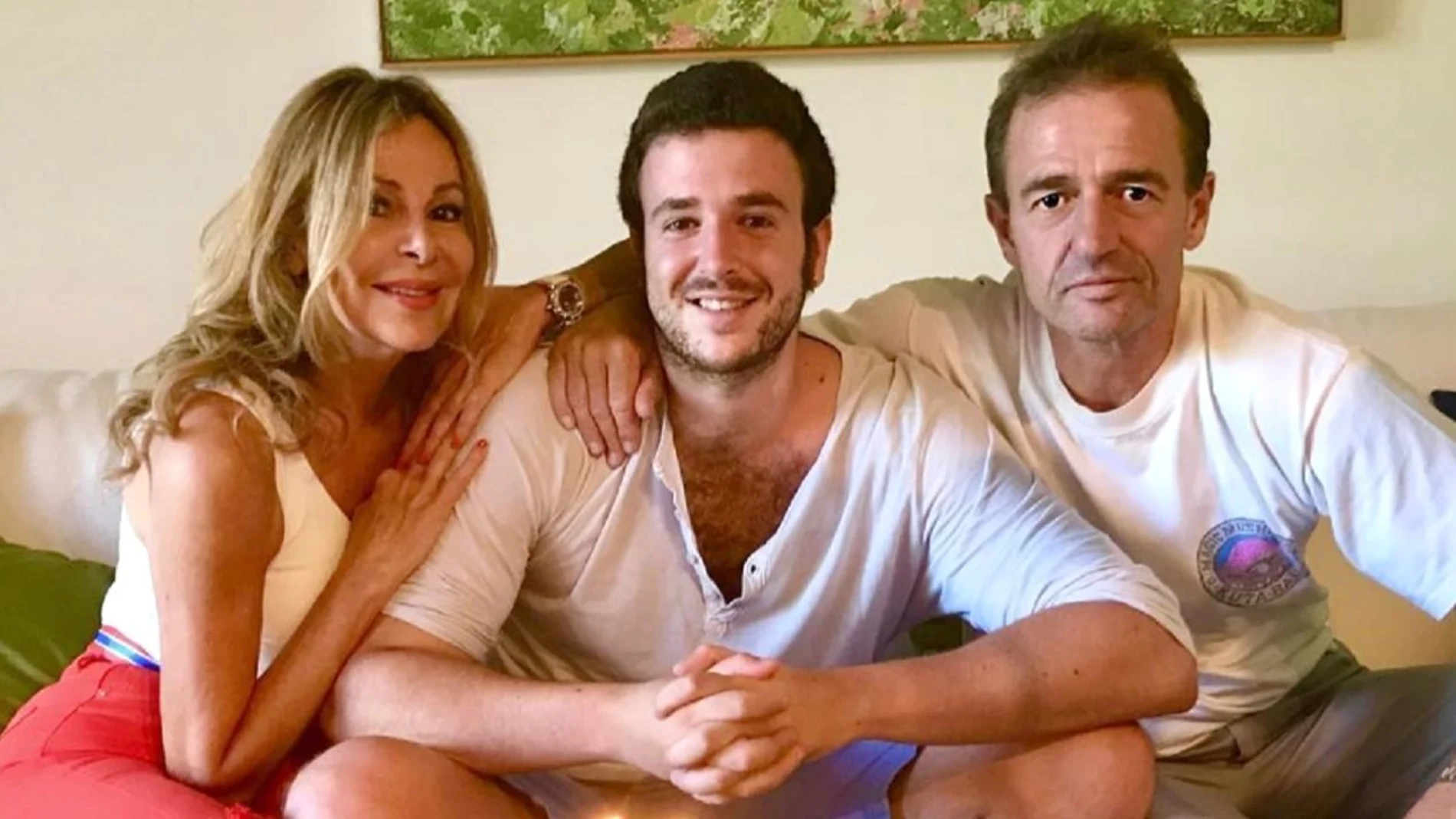 Alessandro Lequio yAna Obregón con su hijo Aless Lequio