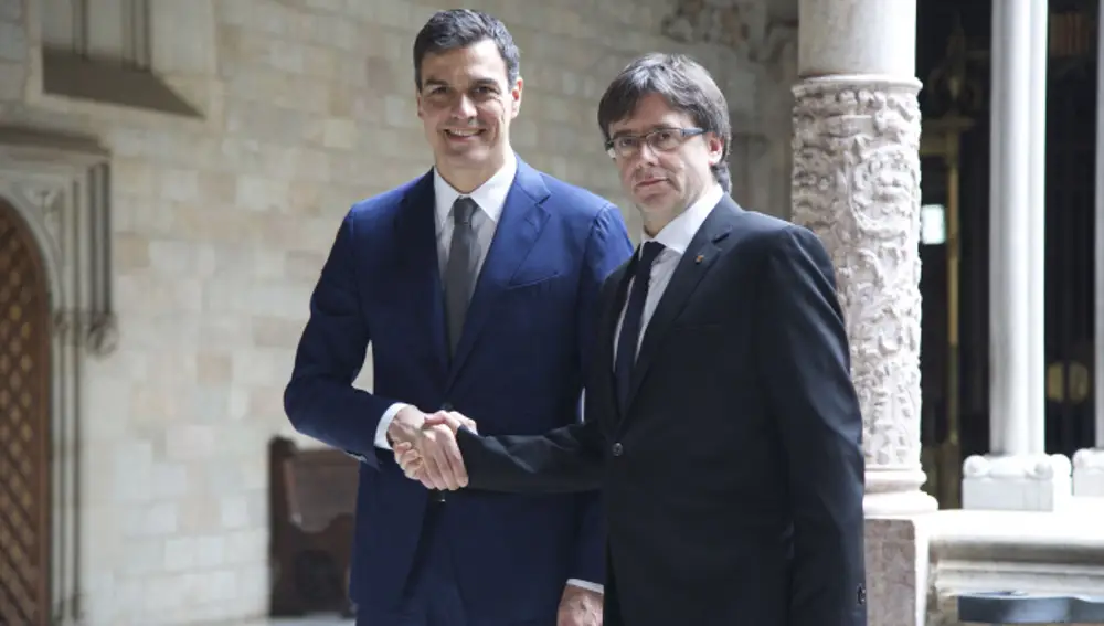 Carles Puigdemont y Pedro Sánchez