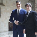 Carles Puigdemont y Pedro Sánchez