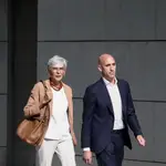 Rubiales declara en la Audiencia Nacional por el beso que le dio a la jugadora Jenni Hermoso