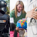 Policías, maestros y médicos concentran gran parte del gasto en nóminas