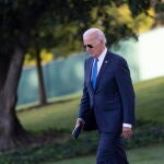 US President Joe Biden departs the White House