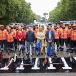 MADRID.-Circuitos de seguridad vial, deporte y talleres celebran en El Retiro la Semana Europea de la Movilidad