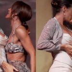 India Martínez se besa con una de sus bailarinas