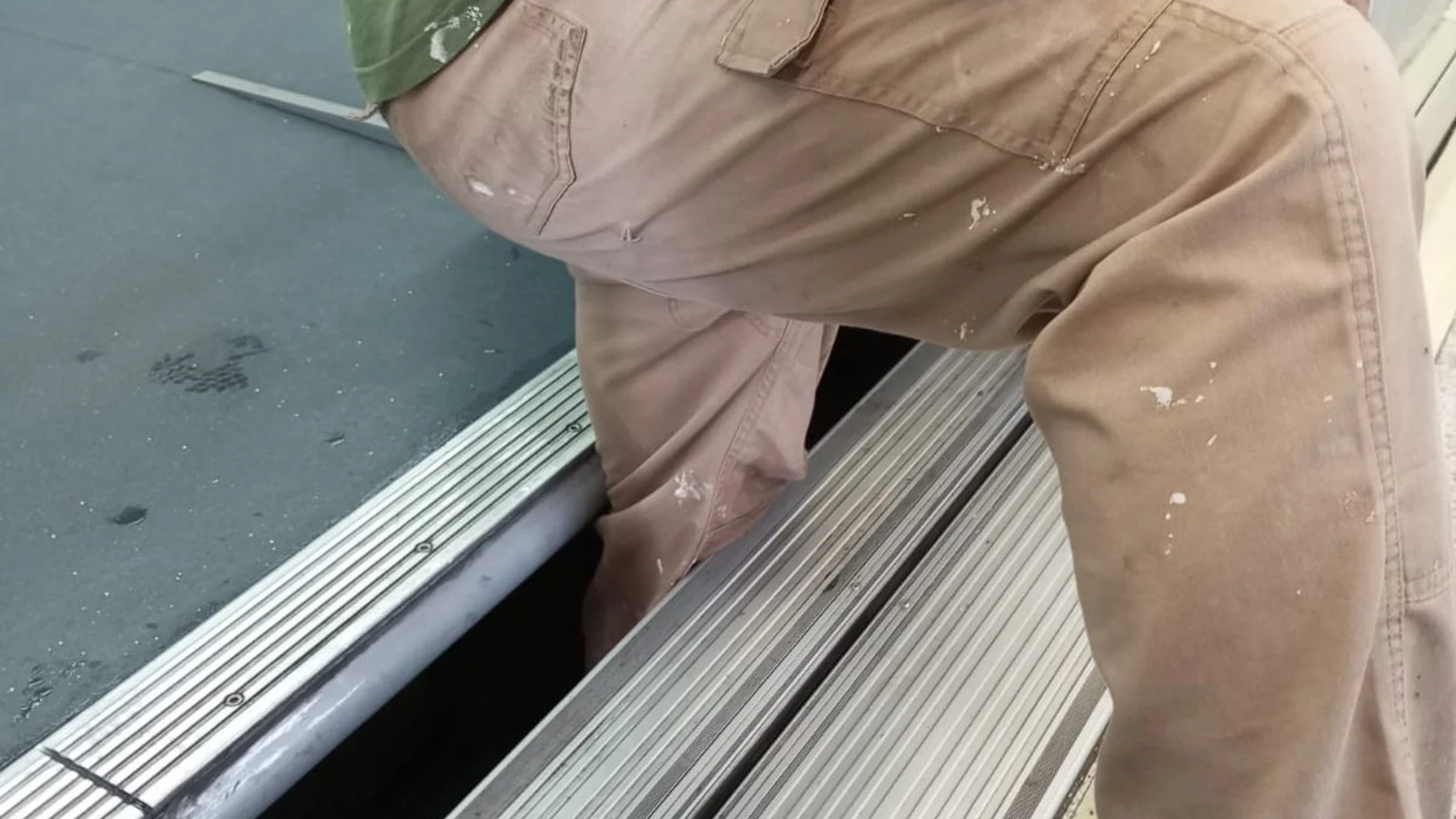 Imagen del siniestro en el metro de Sevilla