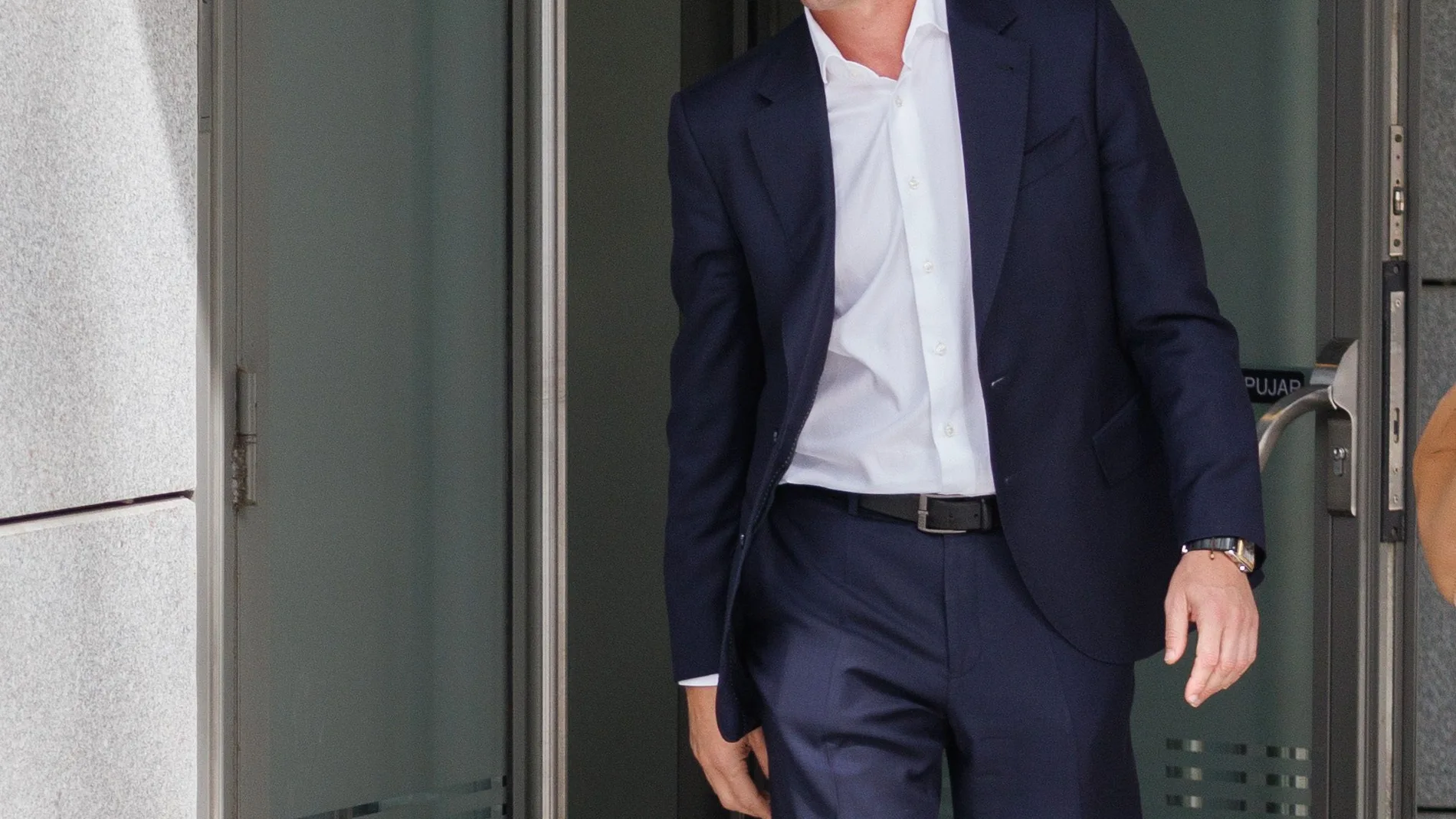 l expresidente de la Real Federación Española de Fútbol (RFEF), Luis Rubiales, sale de declarar en la Audiencia Nacional