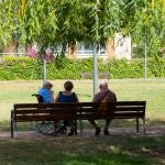 Ancianos en una residencia 