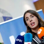 Declaraciones de la ministra de Igualdad, Irene Montero, desde Bruselas