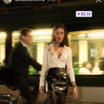 Sara Carbonero en la noche de Milán.