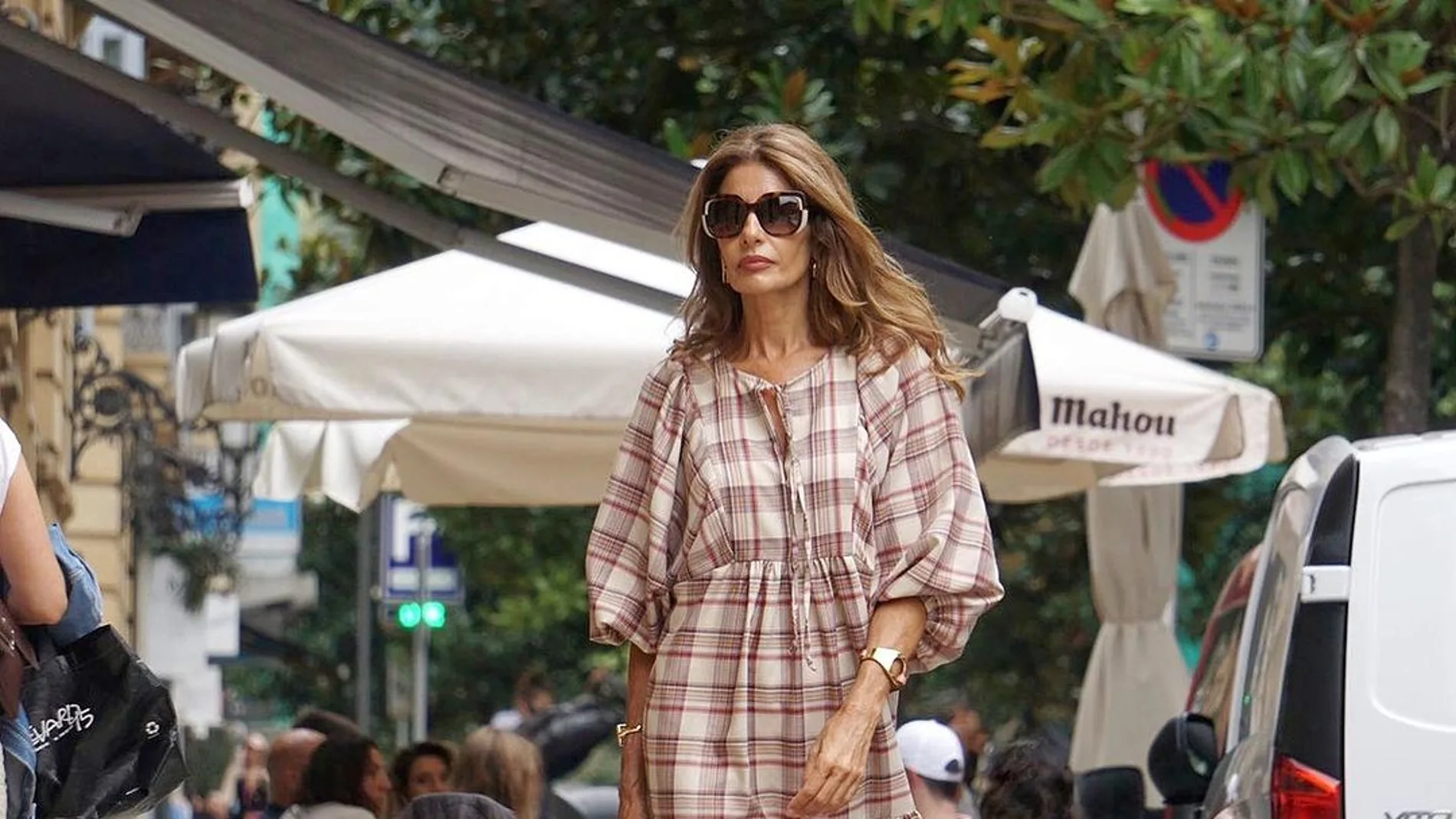 Pilar de Arce con look de lo más otoñal.