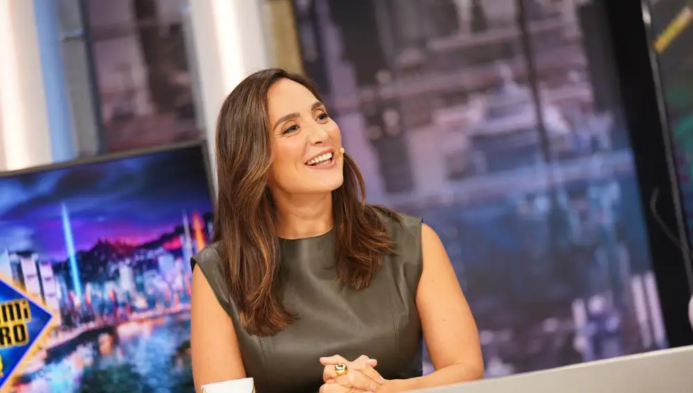 Tamara Falcó con vestido de piel.