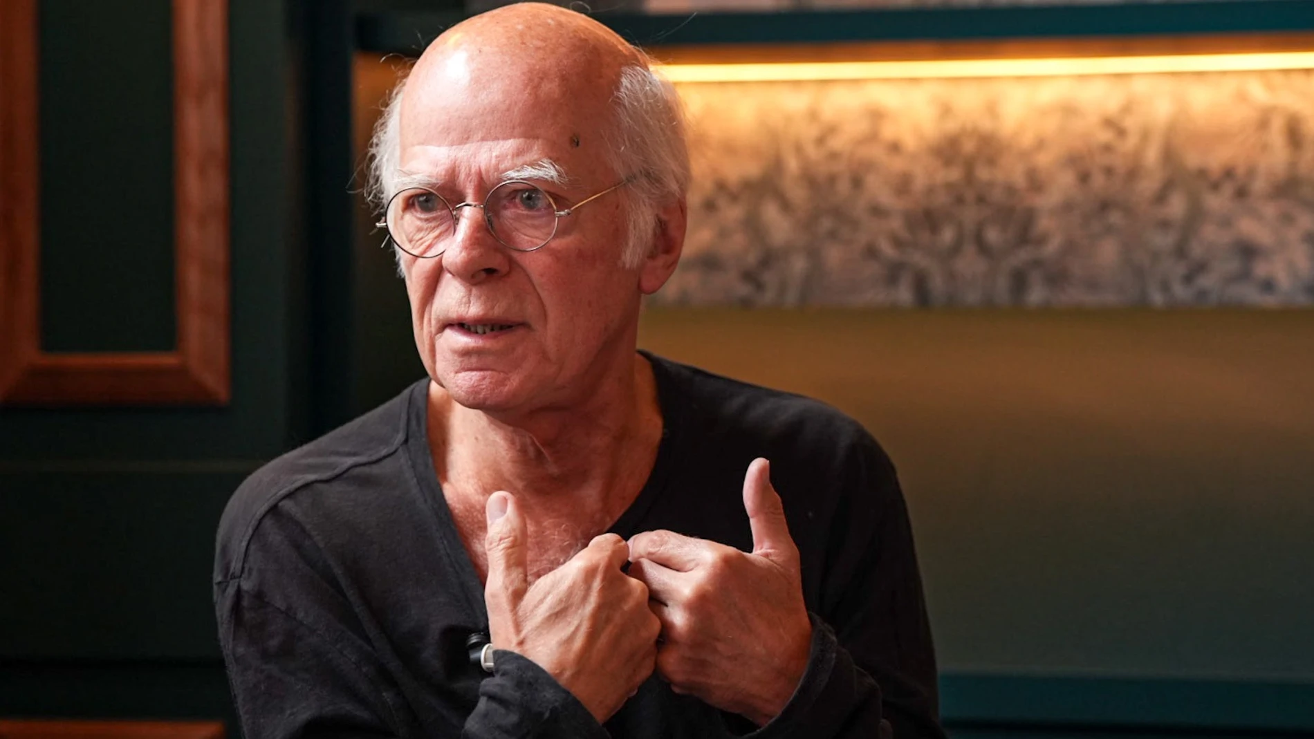 Pascal Quignard, Premio Formentor 2023, en una entrevista a los medios en Canfranc (Huesca), donde recibirá el galardón este 22 de septiembre de 2023 BEGOÑA RIVAS 22/09/2023