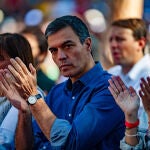 Pedro Sánchez participa en la Festa de la Rosa del PSC en Gavà (Barcelona)