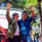 Pedro Sánchez participa en la Festa de la Rosa del PSC en Gavà (Barcelona)