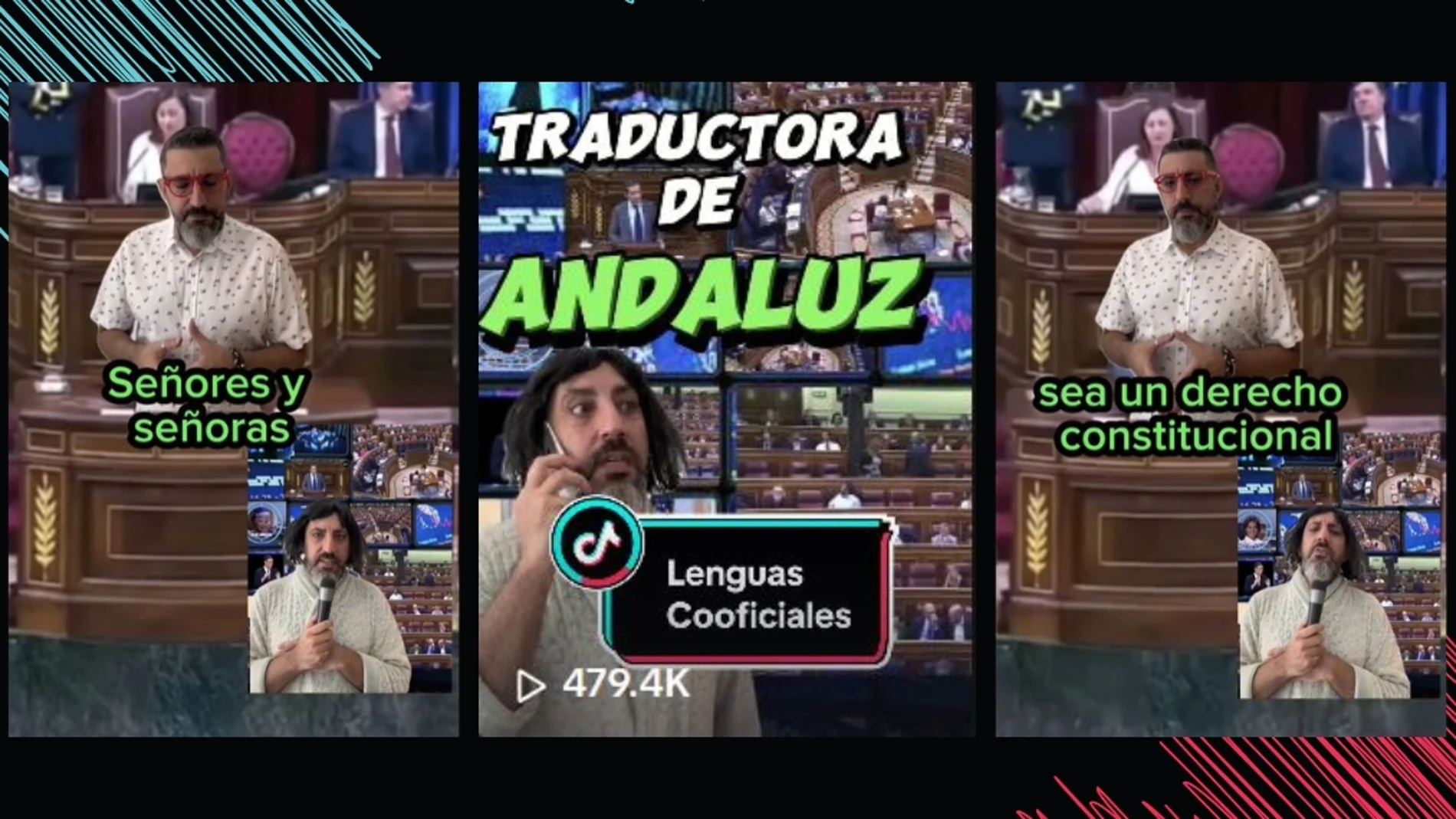 La parodia que arrasa en TikTok: así sería un traductor andaluz en el Congreso