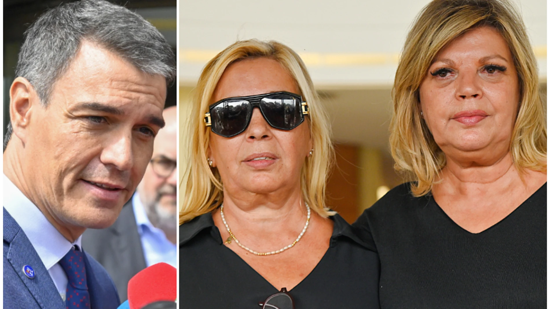 Pedro Sánchez, Carmen Borrego y Terelu Campos