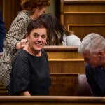 La portavoz de EH Bildu, Mertxe Aizpurua, y el diputado Oskar Matute