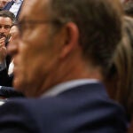 Debate.- Abascal reafirma su apoyo a Feijóo pero le recrimina que no respaldara sus mociones de censura contra Sánchez