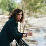 Isabel Díaz Ayuso durante su visita a las obras para paliar los efectos de la Dana en Villamanta @Gonzalo Pére