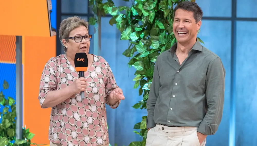 Pepa Jiménez con Jaime Cantizano