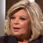 Terelu Campos durante su entrevista en "La Plaza" de TVE