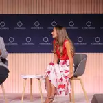 Telma Ortiz en la cumbre de la concordia.